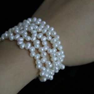 Freshwater pearl five-strand bracelet s925 clasp